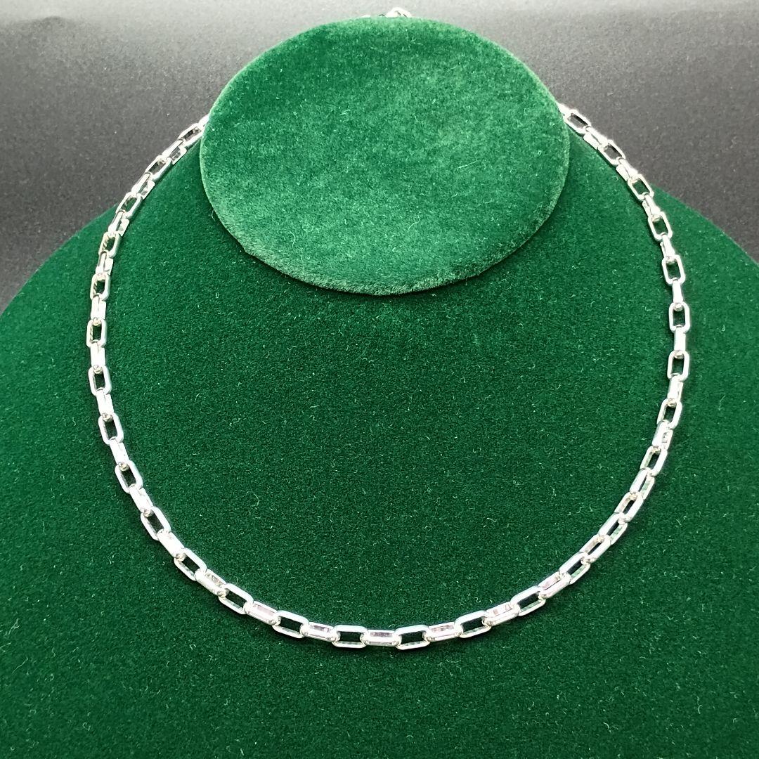 【美品】GUCCI 中太オーバルチェーン 50cm 4mm Ag925 男女兼用