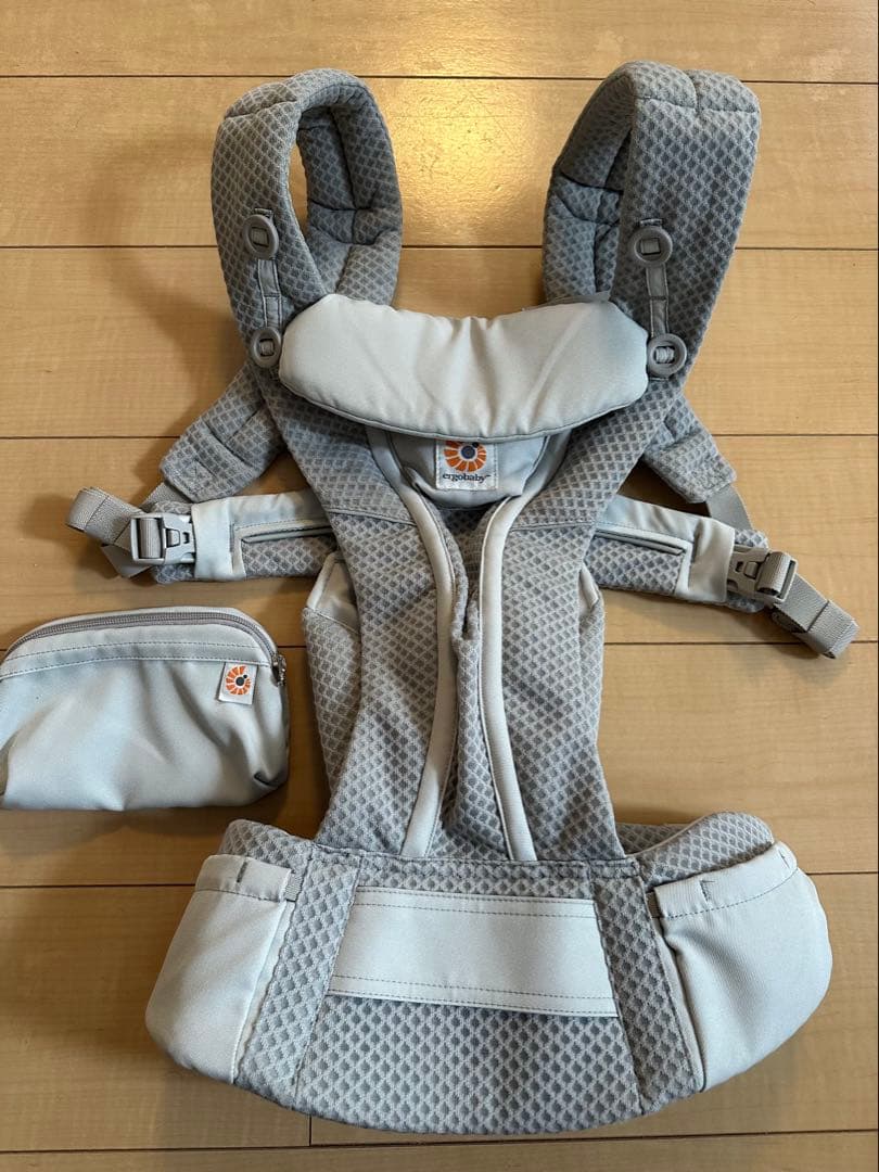 エルゴ OMNI Breeze パールグレー 抱っこ紐 メッシュ 付属品あり