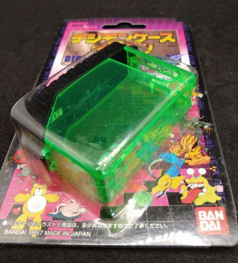【未開封】バンダイ デジモンケース イレモン 透明グリーン 1997年製