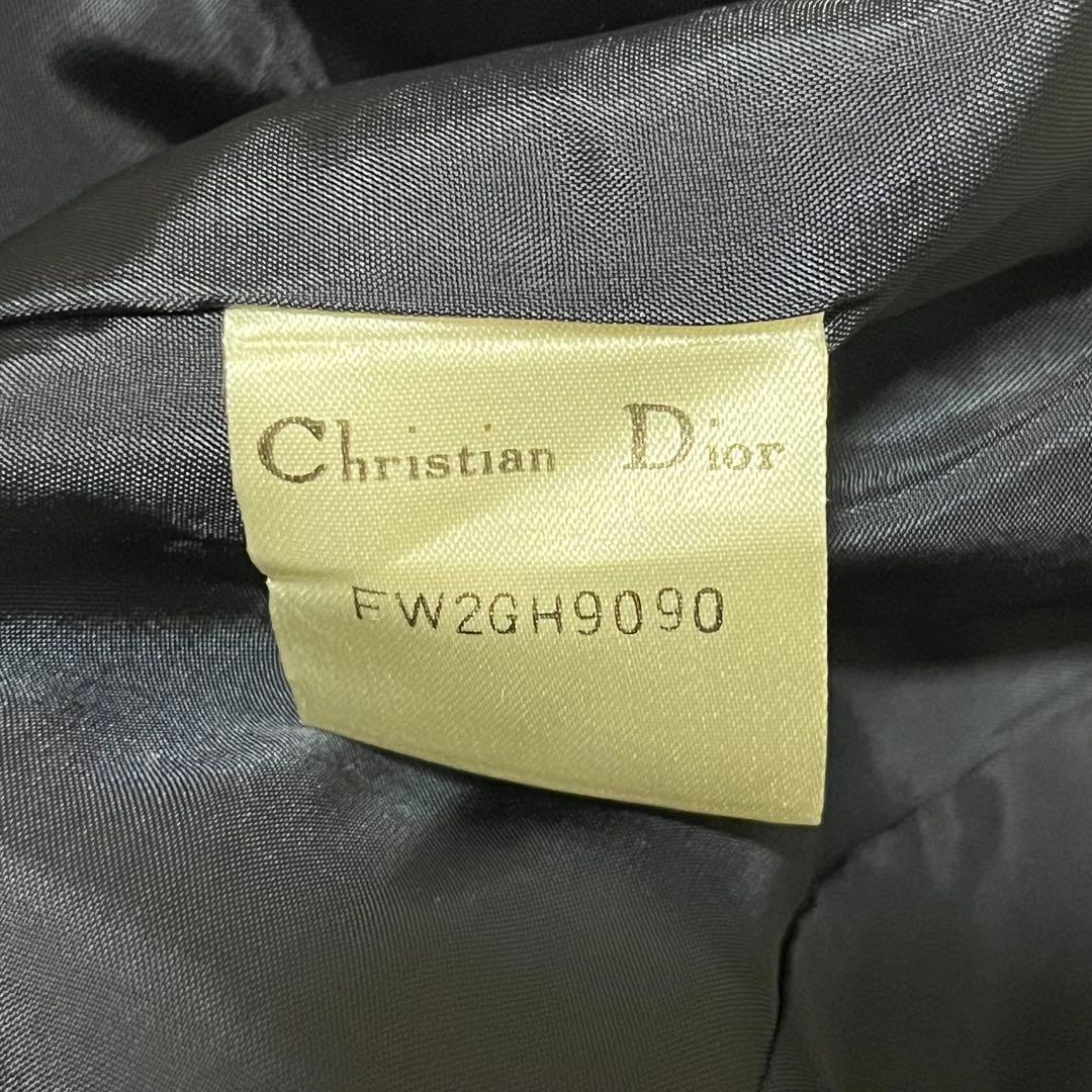 クリスチャンディオール Dior　クロップド ジャケット　9号　濃紺