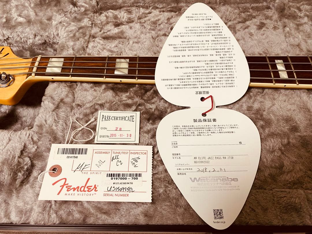 美品 FENDER ELITE JAZZ BASS