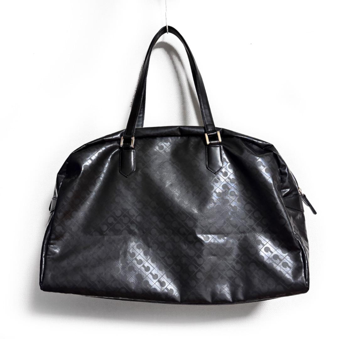 美品【ゲラルディーニ GHERARDINI】ソフティ ボストンバッグ　肩がけ 黒