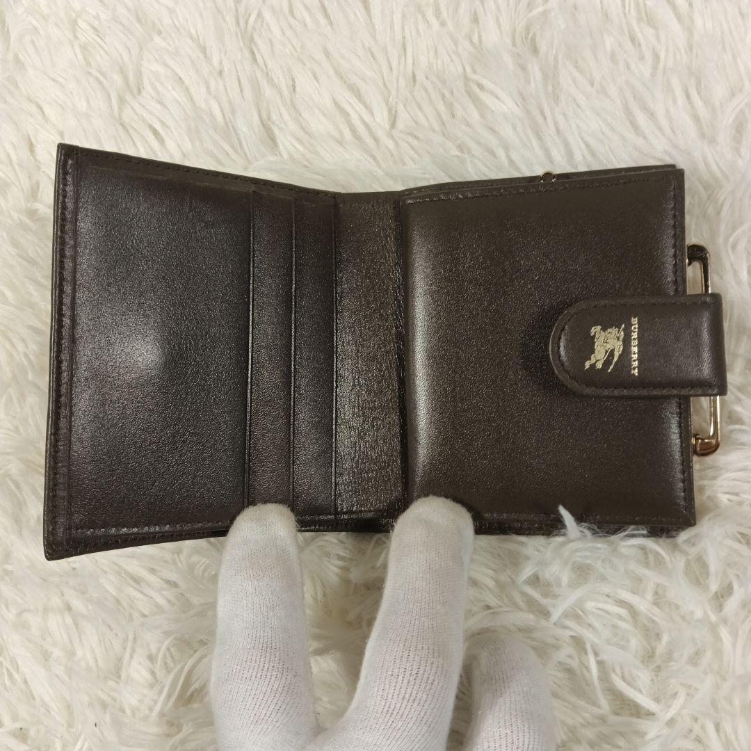 【BURBERRY】バーバリー　折り財布　財布　ノバチェック　がま口　✨美品✨