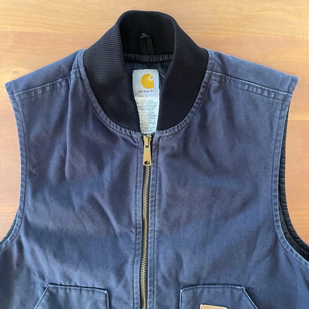 ★Carhartt ブラウン ダックベスト V47 MDT