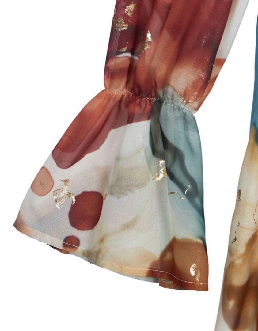 ワンピース AMERI UNDRESSED AMELIA INK ART DRESS