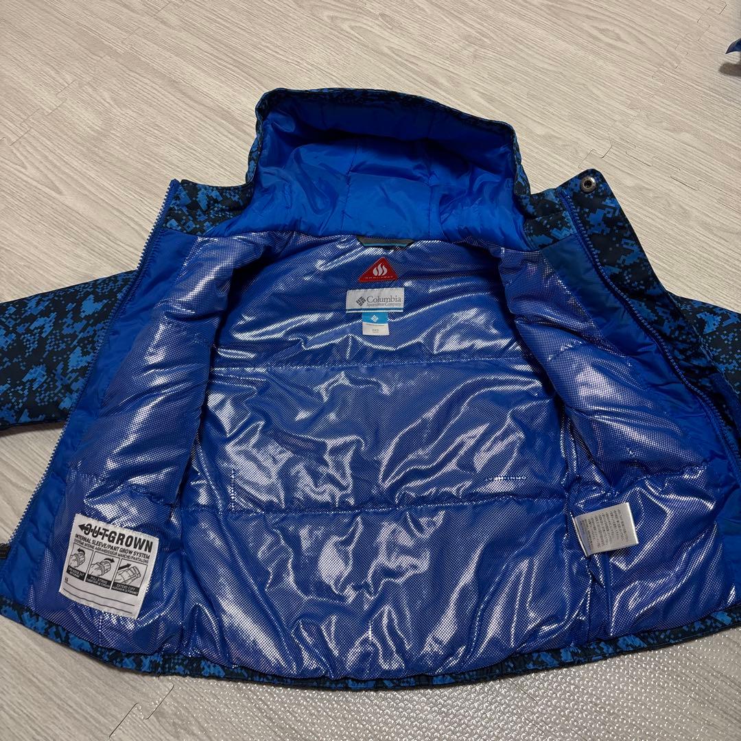 良品Columbia kids 子供 スキーウェア 青 ブルー xxs