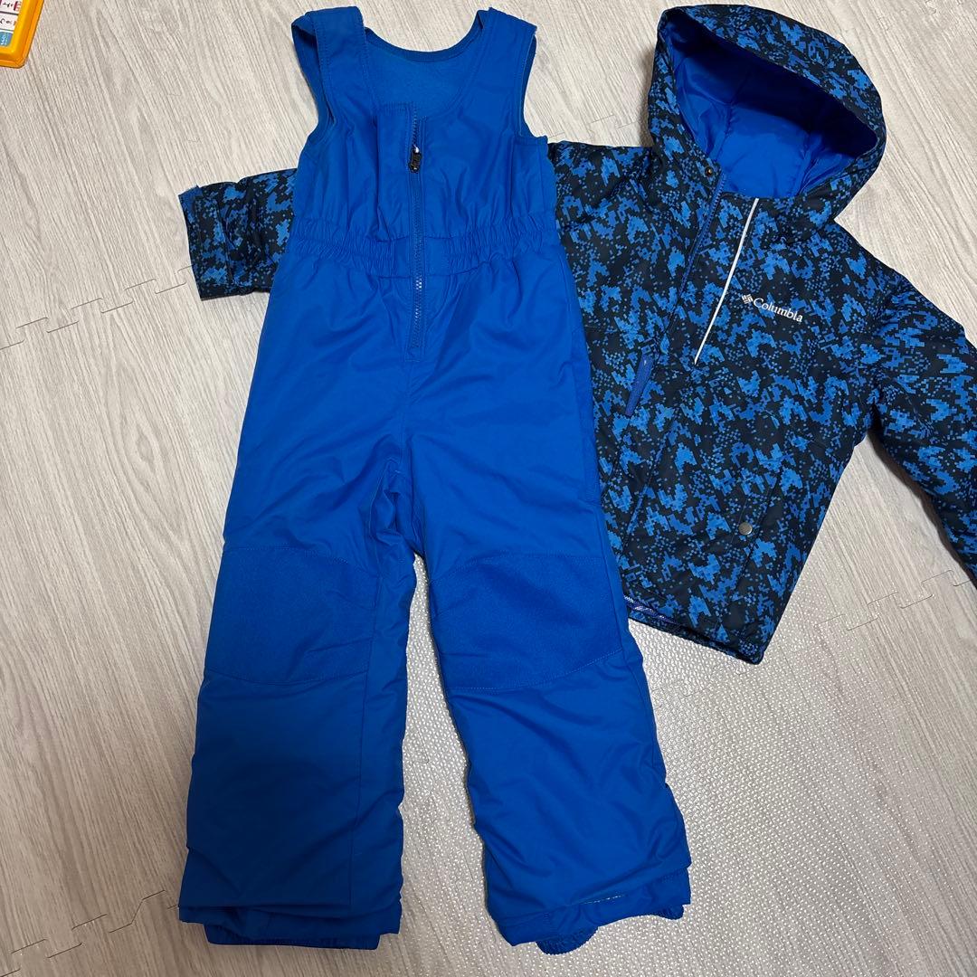 良品Columbia kids 子供 スキーウェア 青 ブルー xxs