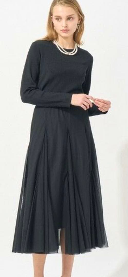 【美品】 ANAYI アナイ シャイニー チュール マチ フレア スカート　36