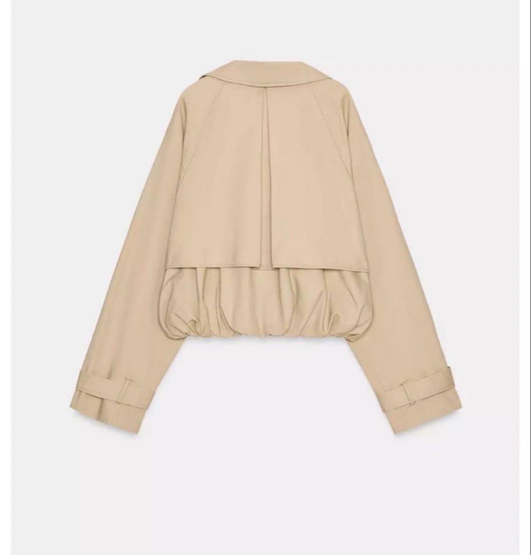 ZARA ショートバルーントレンチコート 希少Mサイズ　未使用品