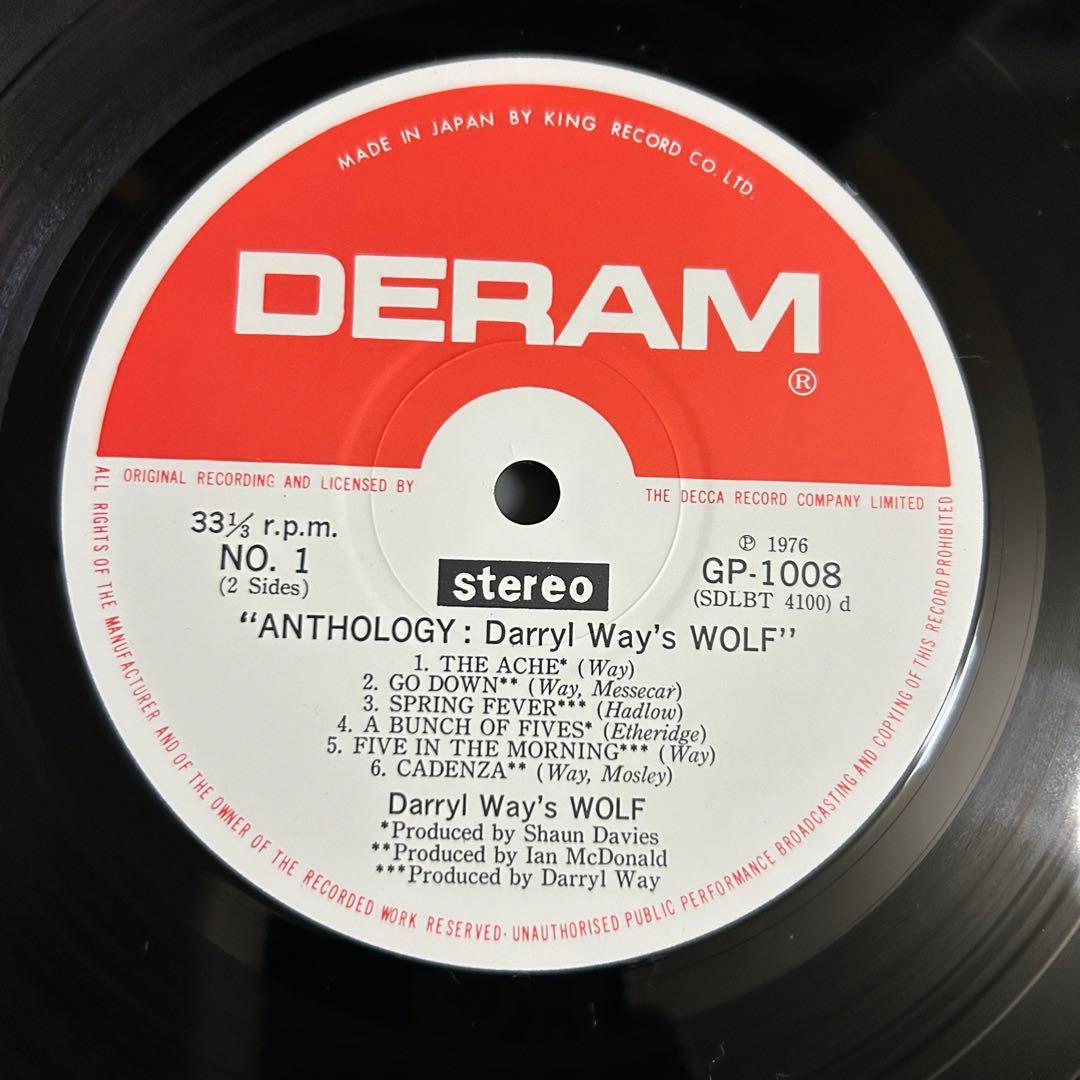 ［珍盤］DARRYL WAY'S WOLF LPレコード　プログレ　ロック