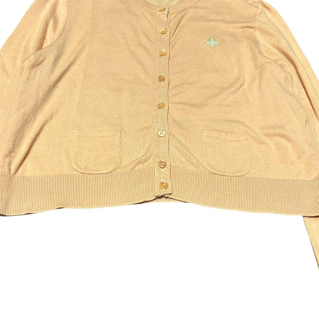 CAPRINO カプリーノ カーディガン カシミヤ混 パウダーオレンジ 38