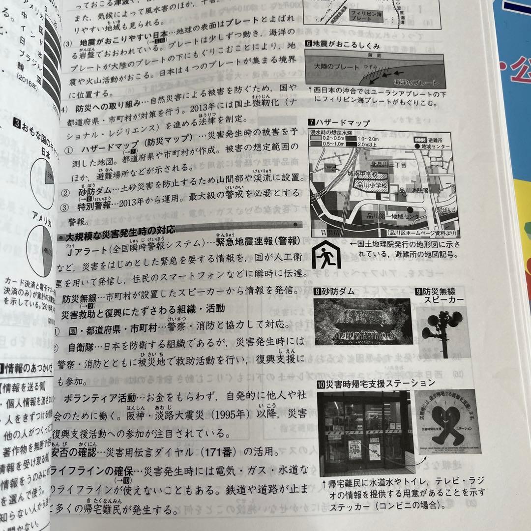 浜学園小5テキスト② 国語算数理科社会　書き込み少なめ