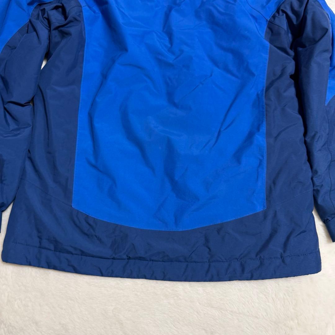 美品モンベル　パウダーステップジャケットKid's150青クリーニング済