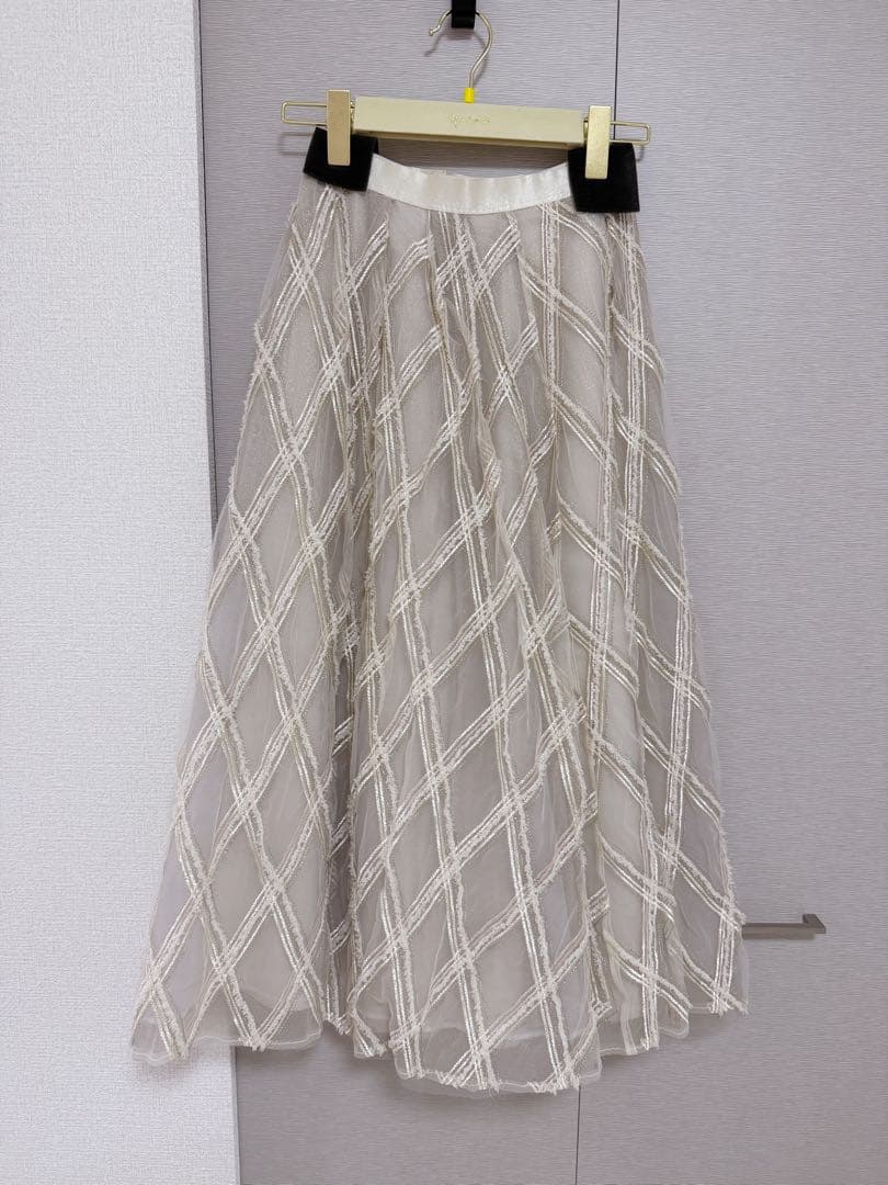 スカート herlipto Carre Twinkle Tulle Skirt