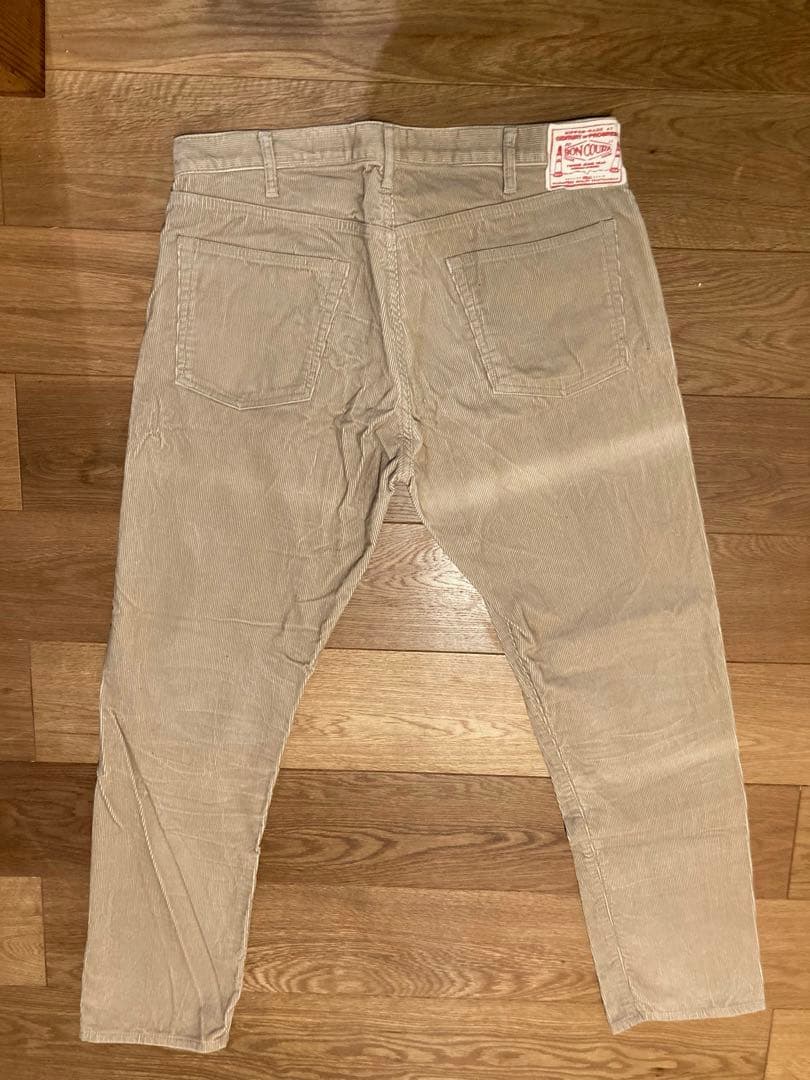 ボンクラ　コーデュロイパンツ　ナチュラル　サイズ36 boncoura