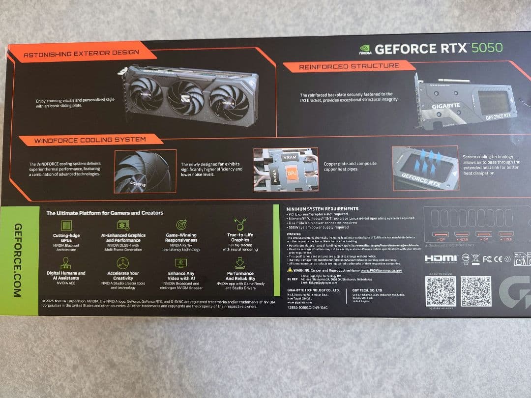 【最終値下げ！！3/7まで！】GIGABYTE GEFORCE RTX 5050