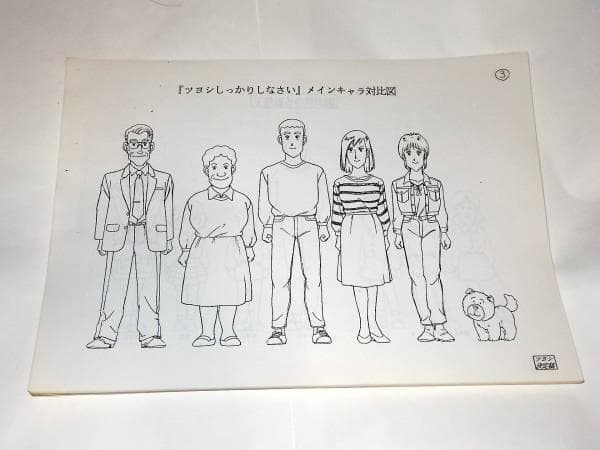 ★設定資料　ツヨシしっかりしなさい　永松潔/一川孝久先生/スタジオコメット