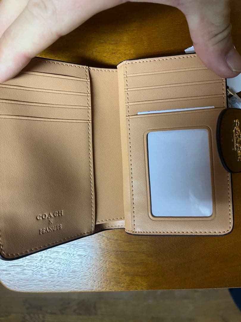 【新品未使用】COACH コーチ コラボ スヌーピー 二つ折財布