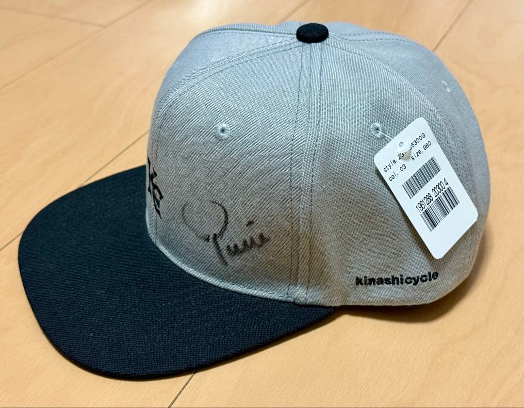 木梨サイクル　スナップバックキャップ KC グレー✖️ブラック　新品未使用品