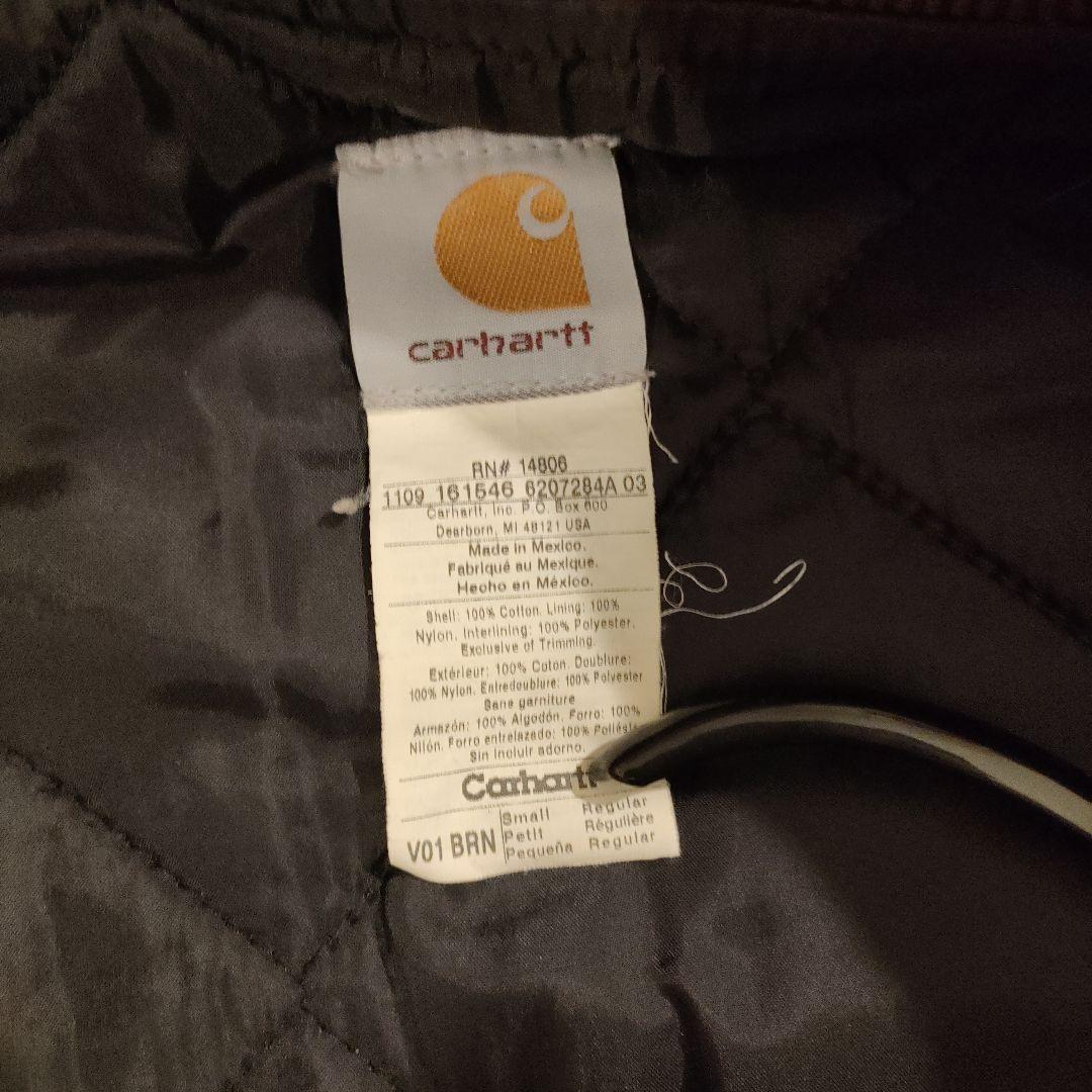★shin様　Carhart カーハート ダックベスト BRN サイズ S