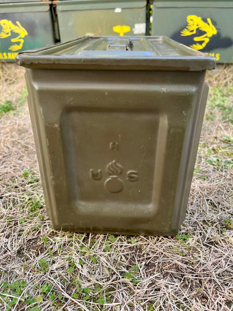 米軍実物 希少品 WW2 50口径 アンモボックス 弾薬箱 横開きタイプ