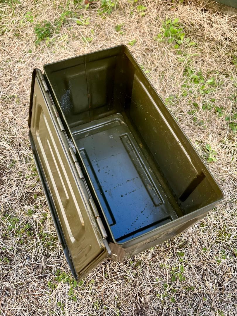 米軍実物 希少品 WW2 50口径 アンモボックス 弾薬箱 横開きタイプ