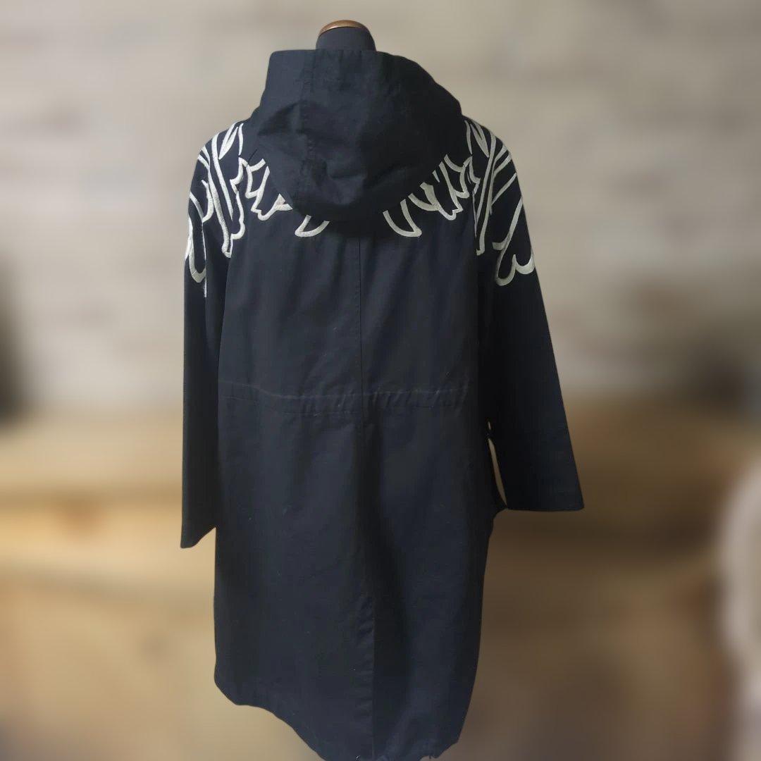 RED VALENTINO♡ライナー付き羽刺繍パーカー モッズコート