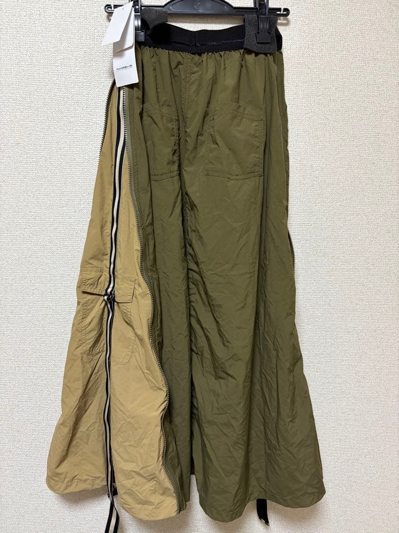 新品　Pauline Bleu ポリーヌブロー　サイドジップラインスカートカーキ