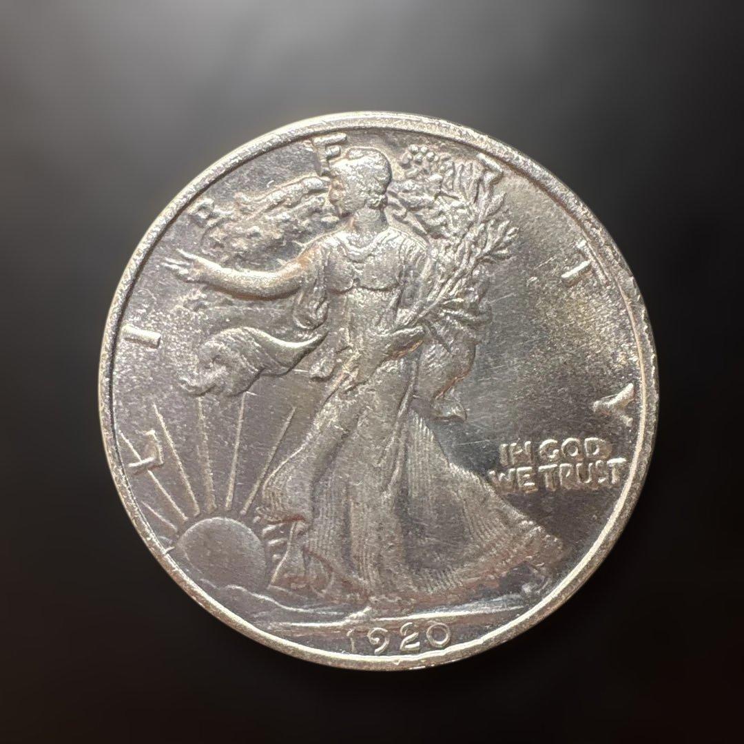 べ*る様 アメリカ女神像銀貨古銭　アンティーク　硬貨　コレクション　旧貨幣