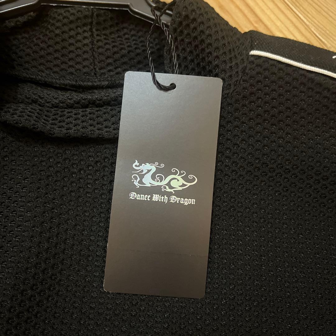 新品　Dance With Dragon 黒メッシュ長袖シャツ