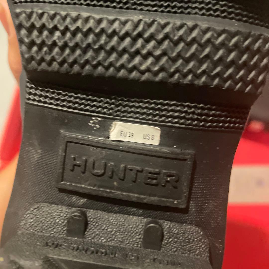 梅雨限定価格✨HUNTER 長靴　レインブーツ　EU39