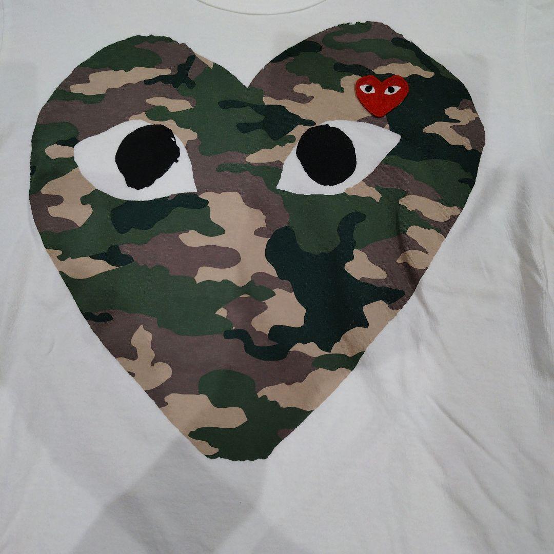 COMME des GARÇONS PLAY 迷彩ハートTシャツ M