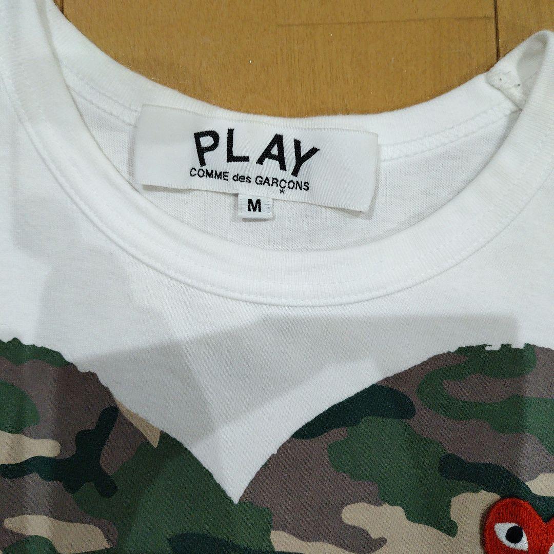 COMME des GARÇONS PLAY 迷彩ハートTシャツ M