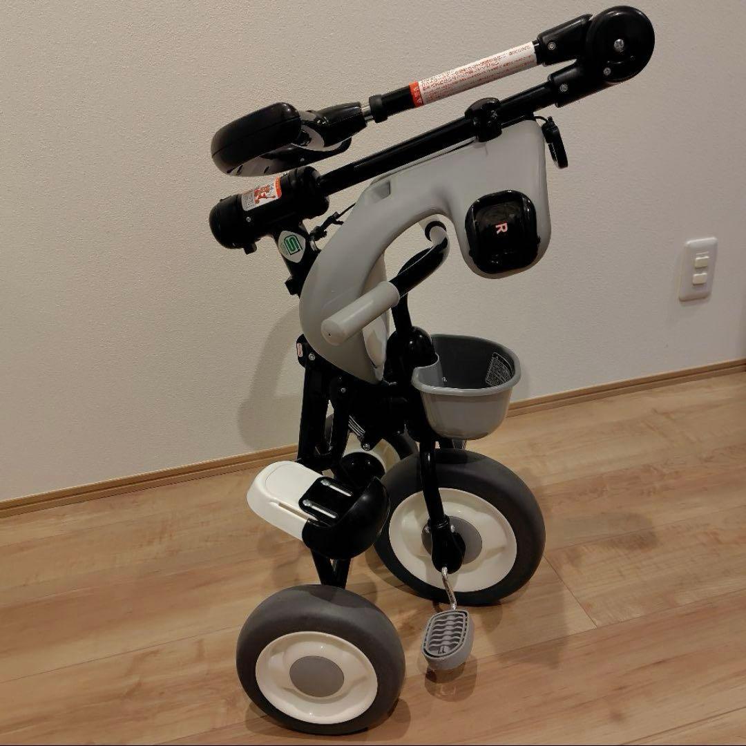ides 折りたたみおさんぽコンポ グレー 三輪車