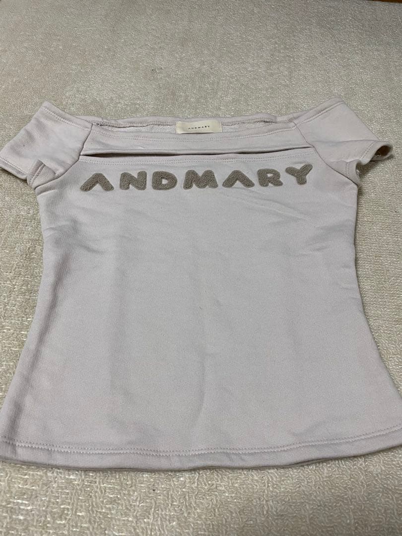 トップス ANDMARY Mary logo tops