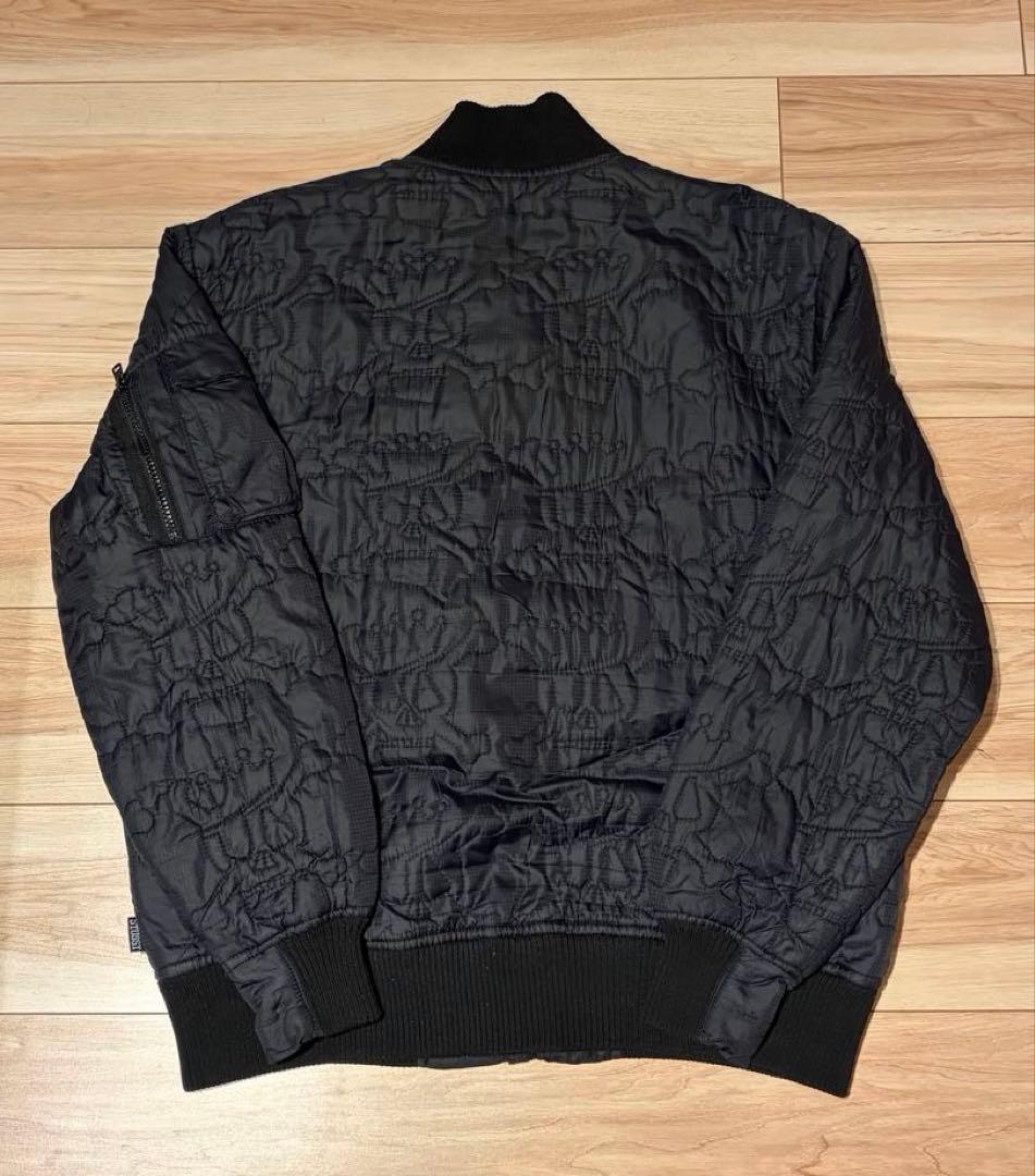 【希少】00's OLD stussy スカル総柄 MA-1 ブルゾン オールド