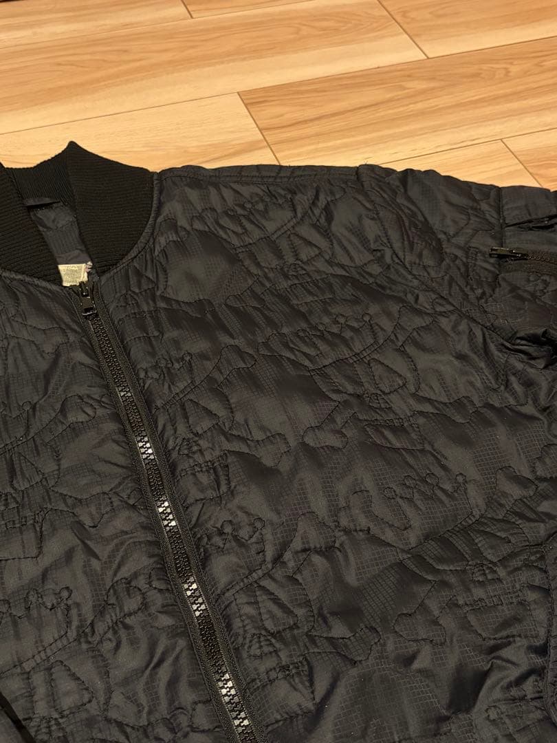 【希少】00's OLD stussy スカル総柄 MA-1 ブルゾン オールド