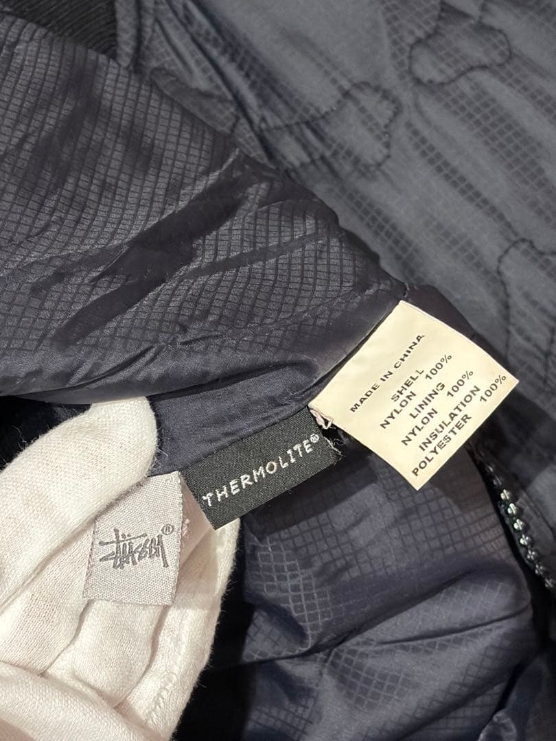 【希少】00's OLD stussy スカル総柄 MA-1 ブルゾン オールド