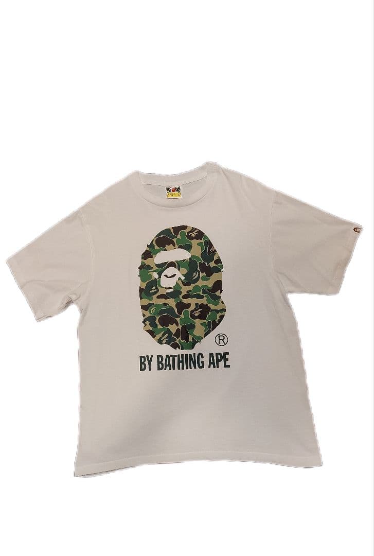 美品 BAPE カモフラージュ Tシャツ ホワイト L