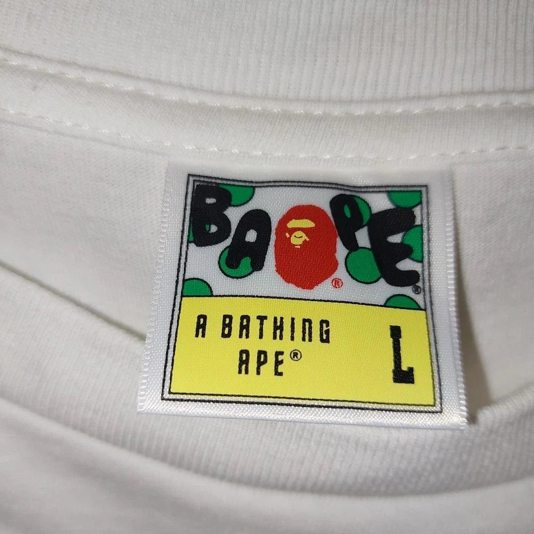 美品 BAPE カモフラージュ Tシャツ ホワイト L