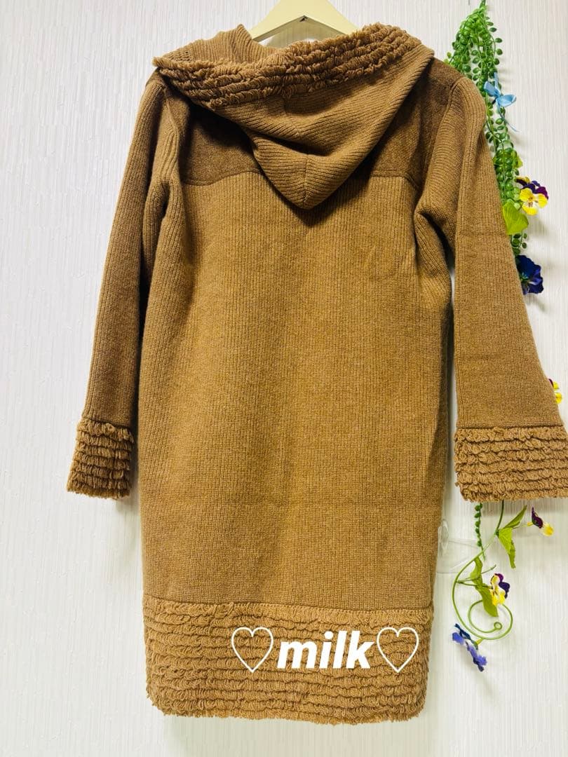 新品・未使用♡ PINK HOUSE フード付きくまさん ニット ロングコート