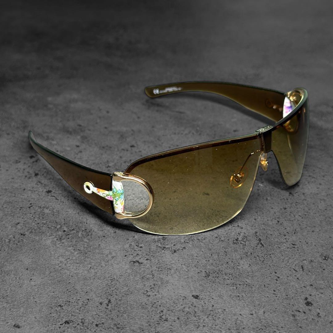 希少✨美品✨GUCCI リムレス 花柄 フラワー ホースビット サングラス