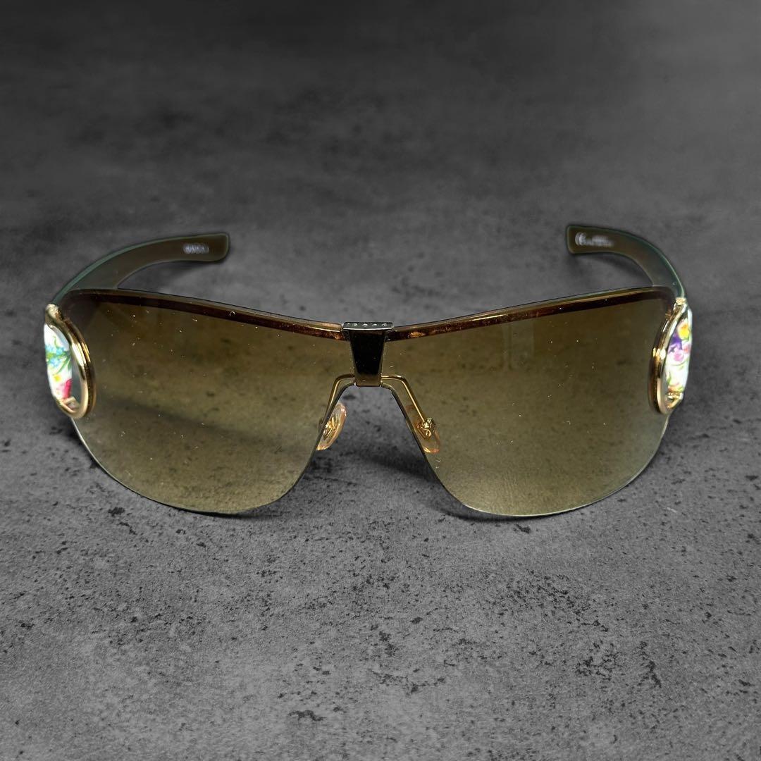 希少✨美品✨GUCCI リムレス 花柄 フラワー ホースビット サングラス
