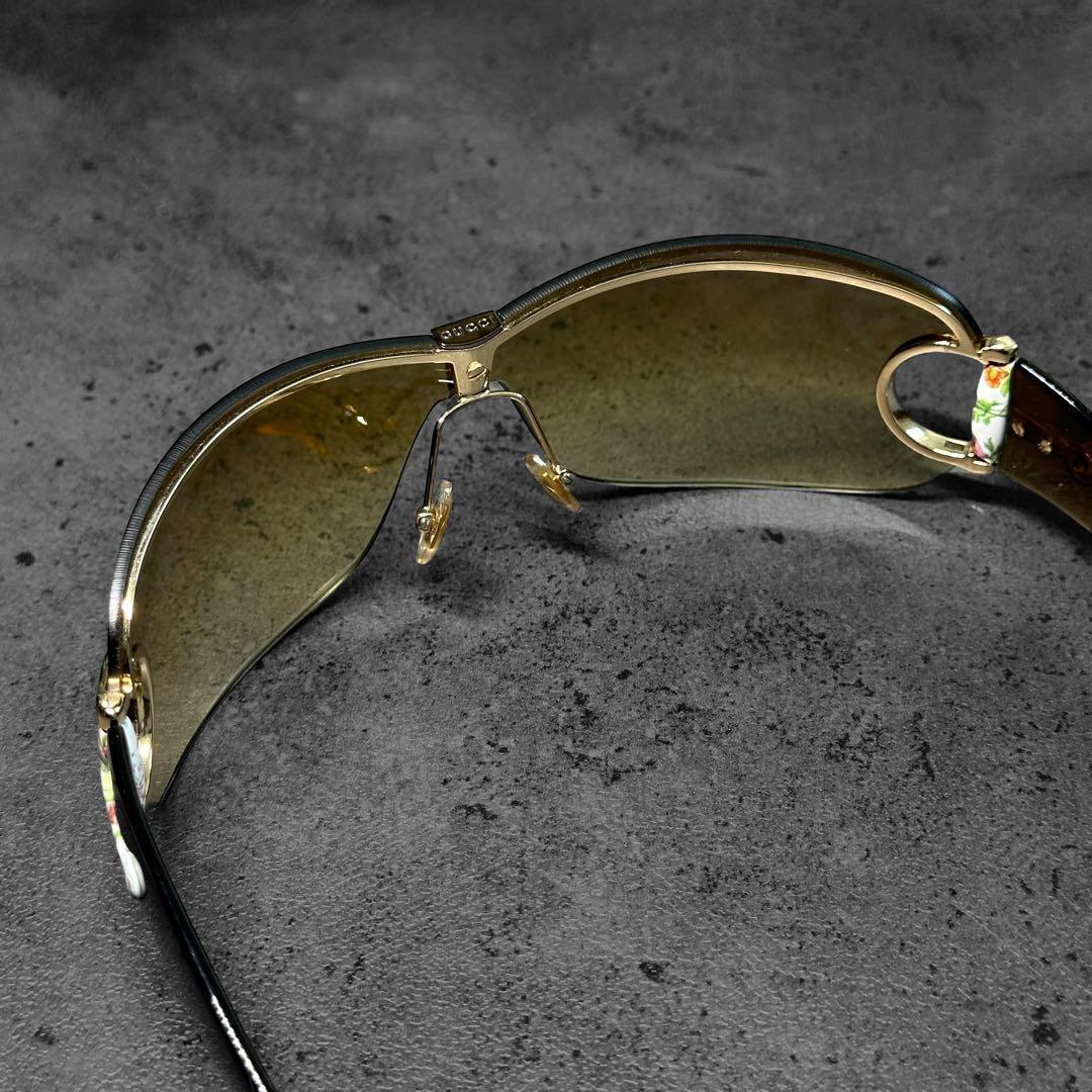 希少✨美品✨GUCCI リムレス 花柄 フラワー ホースビット サングラス