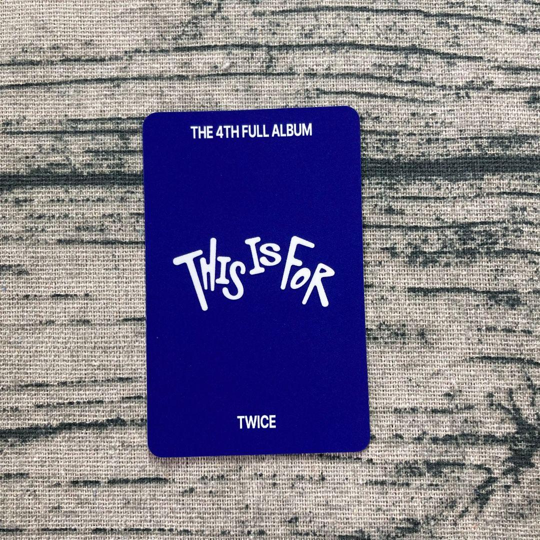 ミナ TWICE サノク THIS IS FOR 事前収録 韓国 トレカ