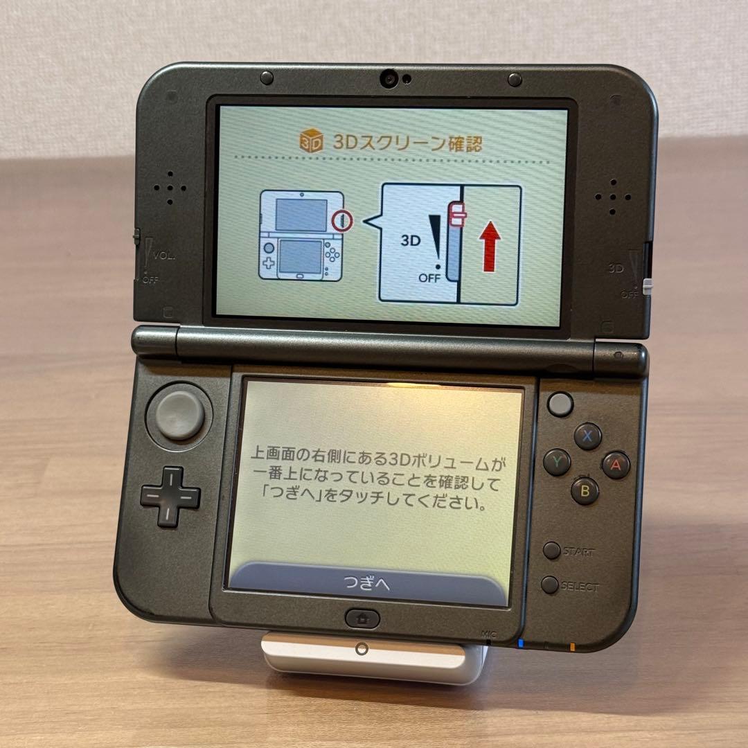 4-084 Newニンテンドー3DS LL メタリックブラック 上IPS搭載