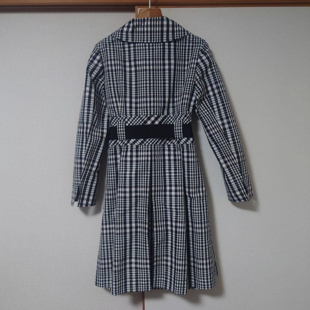 ALMA EN ROSE スプリングコート　HANAE MORI　チェック柄