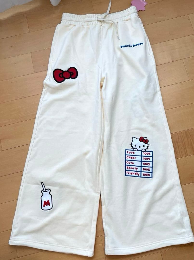 サンリオハウス　アップリケスウェットパンツ　ジェラートピケ⭐︎完売品⭐︎新品未使用