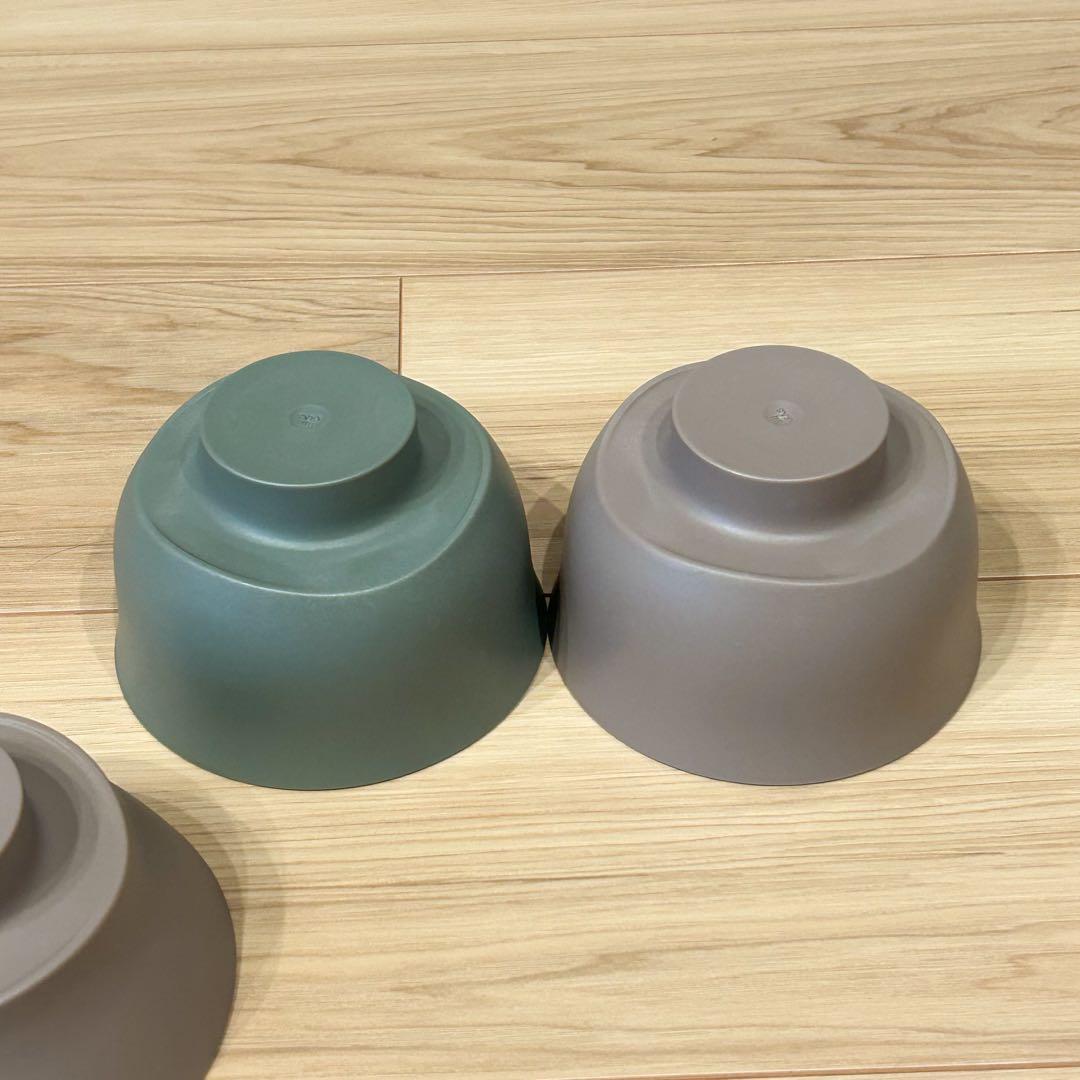 ARAS お茶碗・汁椀 2セット ピンクグレー グリーングレー 箸4セット付き
