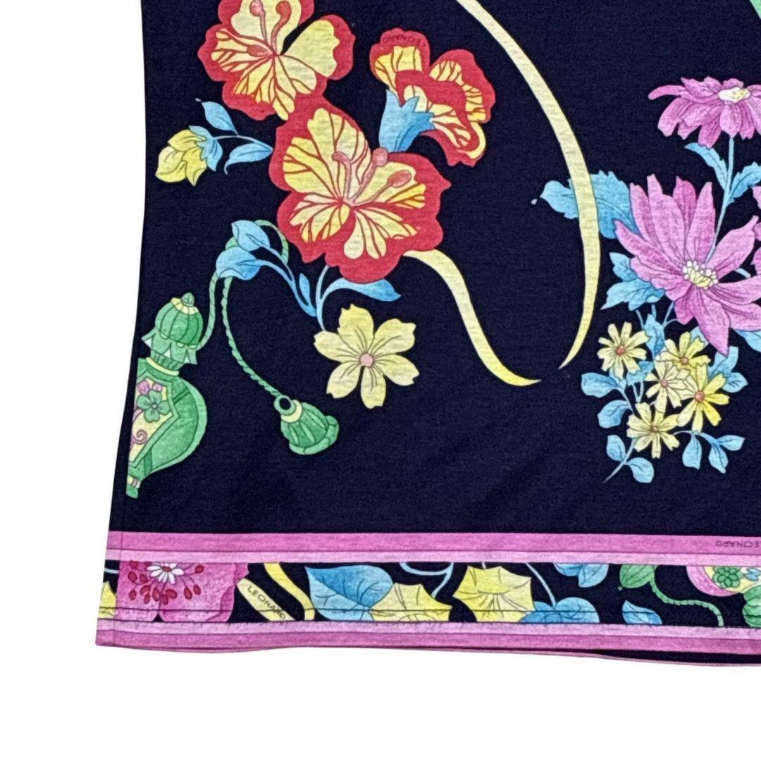 美品✨LEONARD レオナール トップス 半袖カットソー 花柄 ボタニカル L